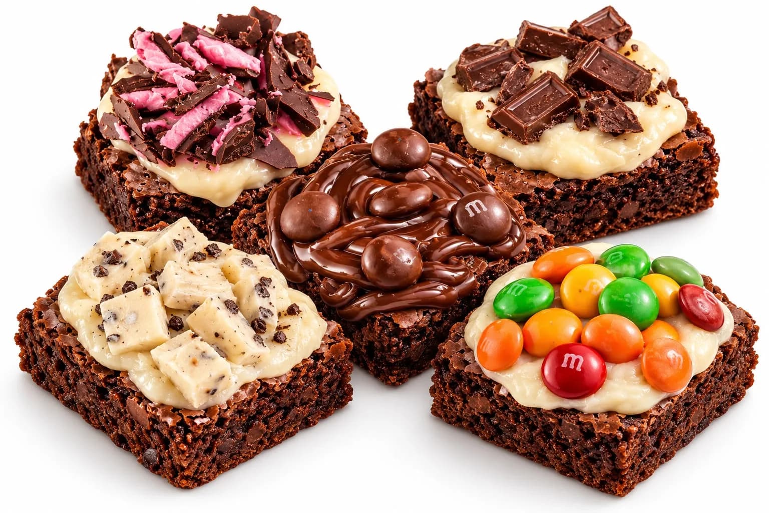 Brownies artesanais Não Se Nega empilhados